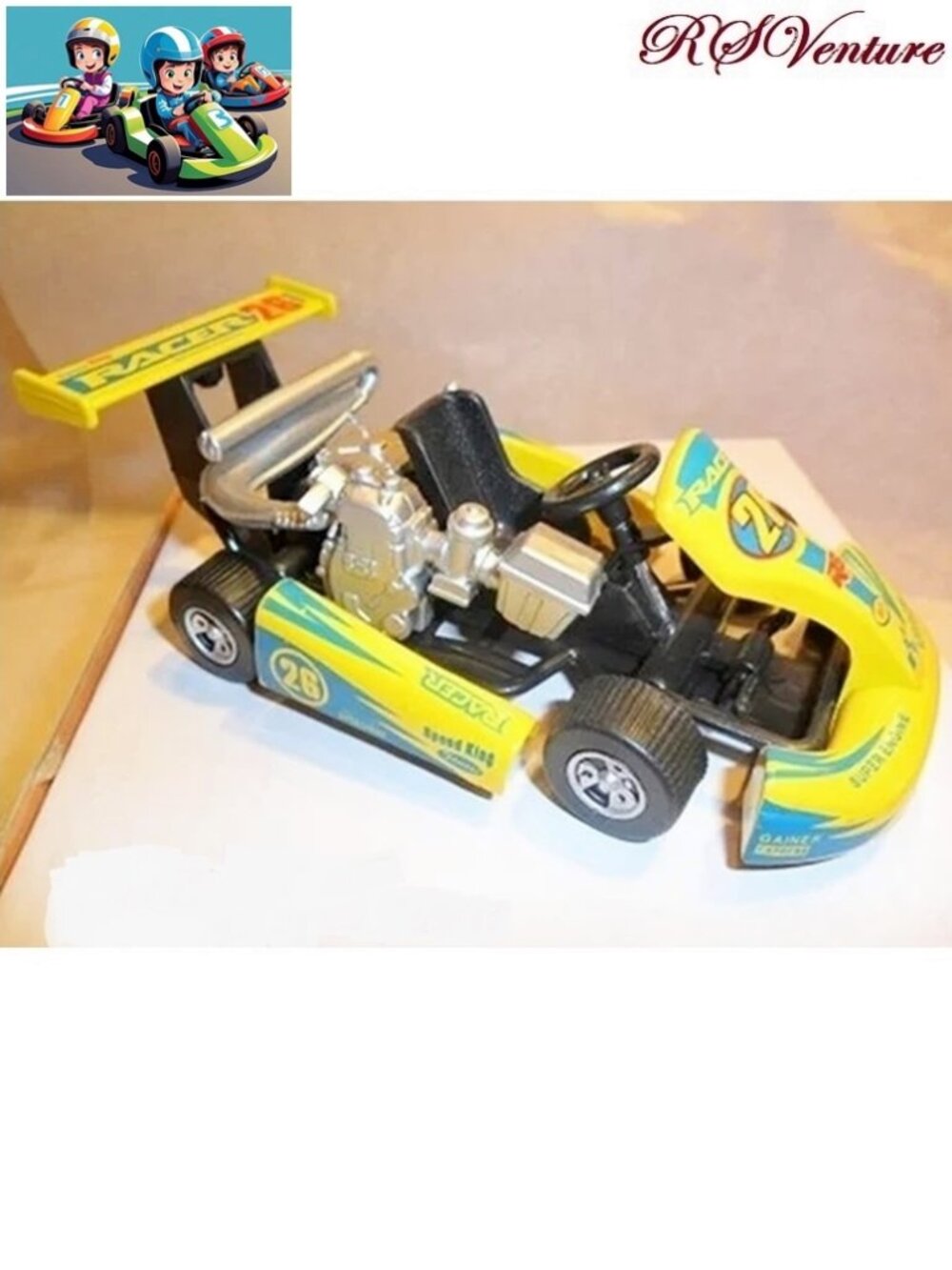Die-cast Go-Kart Yellow